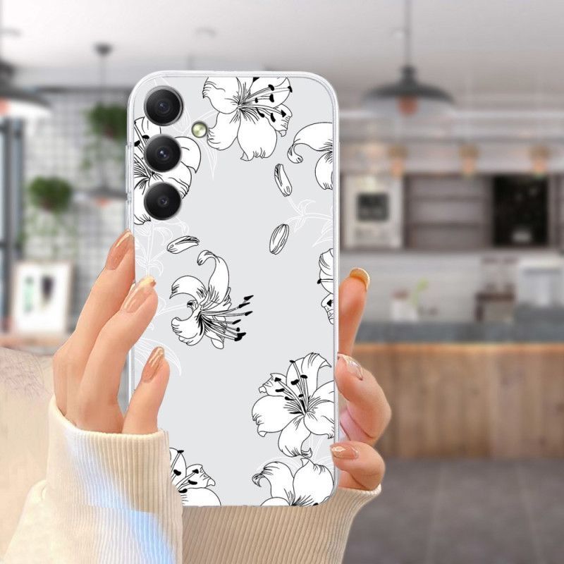 Coque Samsung Galaxy A17 4G / 5G Fleurs Blanches