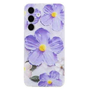 Coque Samsung Galaxy A17 4G / 5G Fleurs Violettes