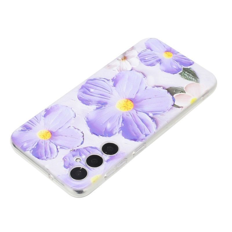Coque Samsung Galaxy A17 4G / 5G Fleurs Violettes