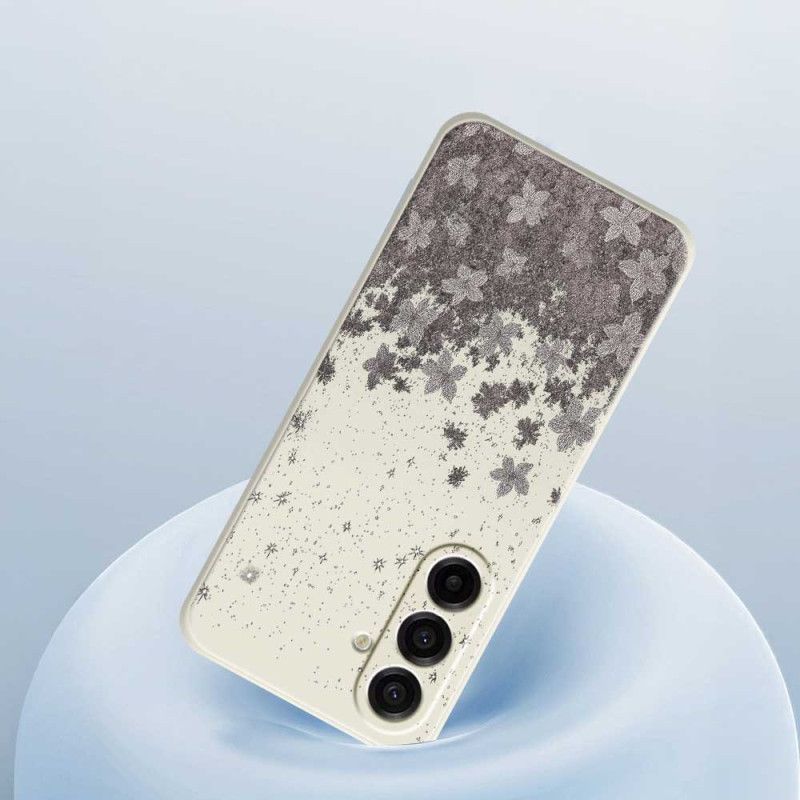 Coque Samsung Galaxy A17 4G / 5G Florale Grise