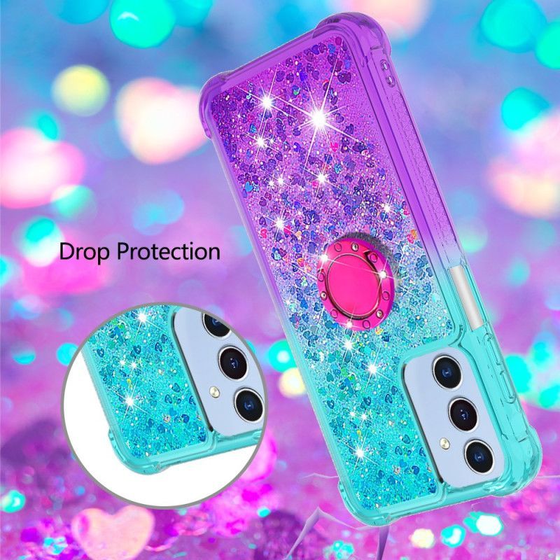 Coque Samsung Galaxy A17 4G / 5G Gradient Paillettes Anneau-Support