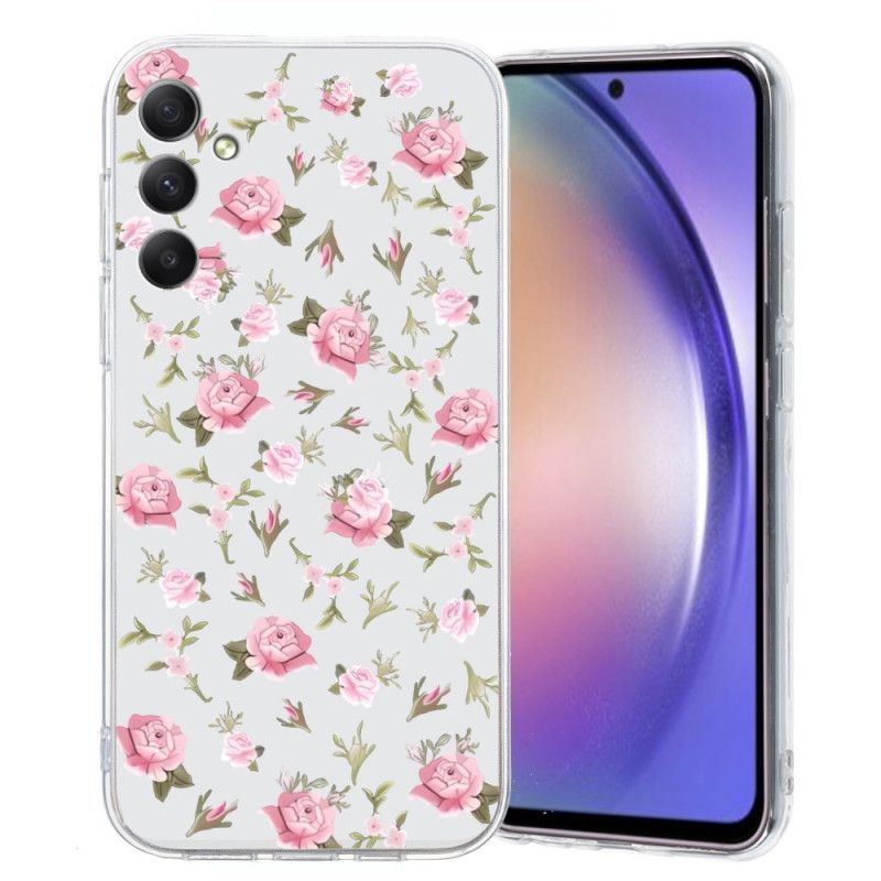 Coque Samsung Galaxy A17 4G / 5G Motif Floral Rose