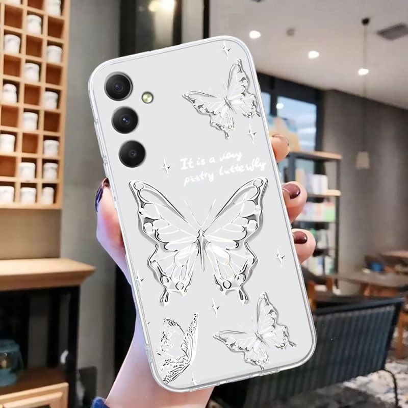 Coque Samsung Galaxy A17 4G / 5G Papillon Blanc