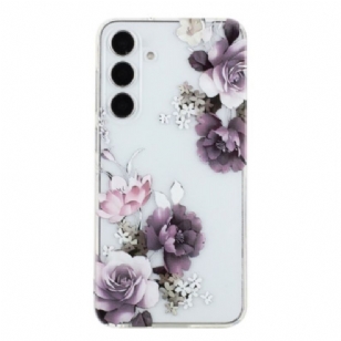 Coque Samsung Galaxy A17 4G / 5G Pivoines Violettes