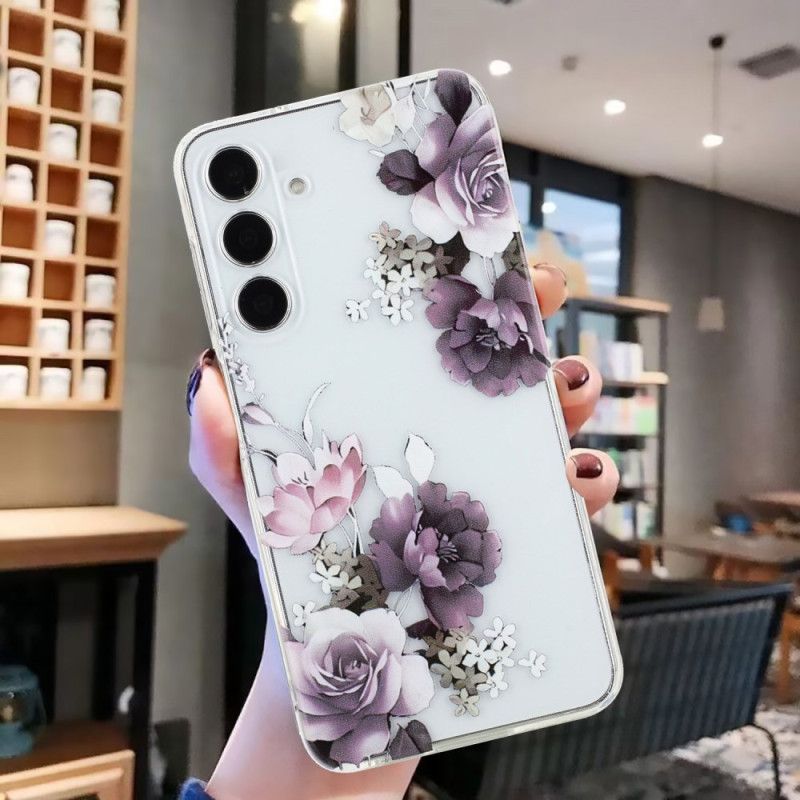 Coque Samsung Galaxy A17 4G / 5G Pivoines Violettes