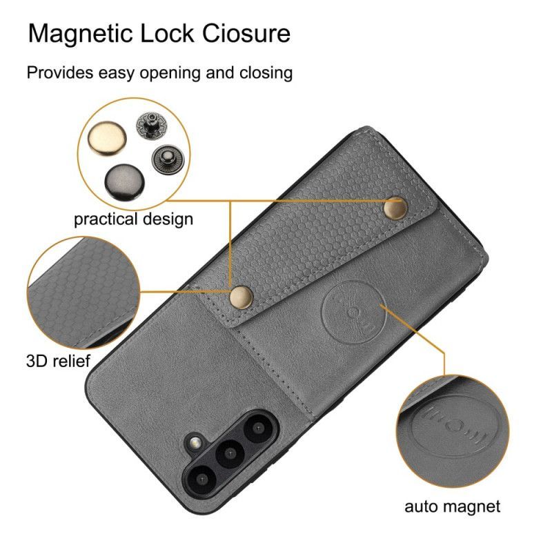 Coque Samsung Galaxy A17 4G / 5G Porte-Cartes Effet Cuir