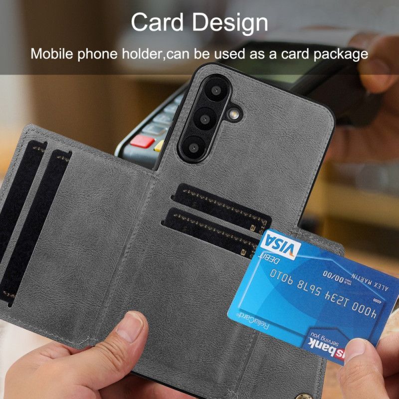 Coque Samsung Galaxy A17 4G / 5G Porte-Cartes Effet Cuir