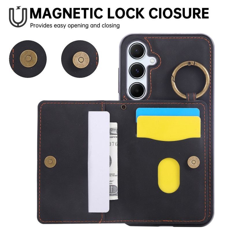 Coque Samsung Galaxy A17 4G / 5G Porte-cartes et Anneau