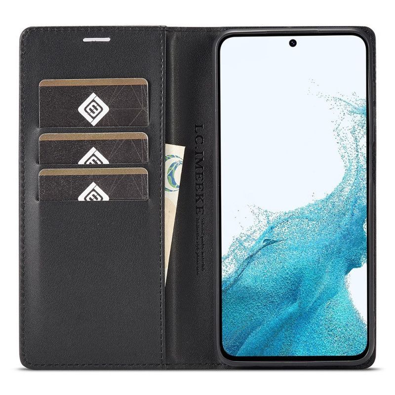Flip Cover Samsung Galaxy A17 4G / 5G Fibre Carbone LC.IMEEKE