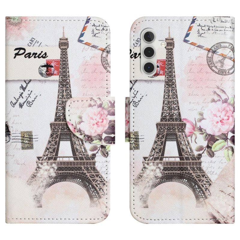 Housse Samsung Galaxy A17 4G / 5G / A16 5G / A26 5G Tour Eiffel Vintage
