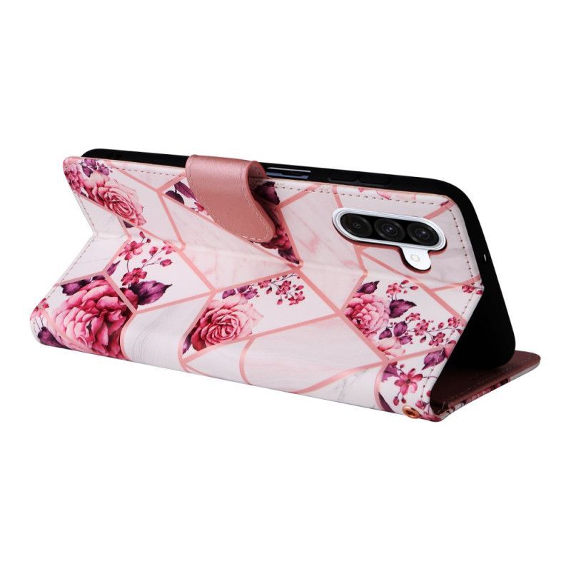 Housse Samsung Galaxy A17 4G / 5G Design Marbre à Lanière