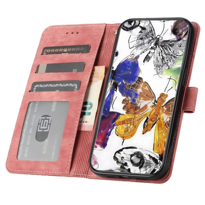 Housse Samsung Galaxy A17 4G / 5G Effet Daim Papillons