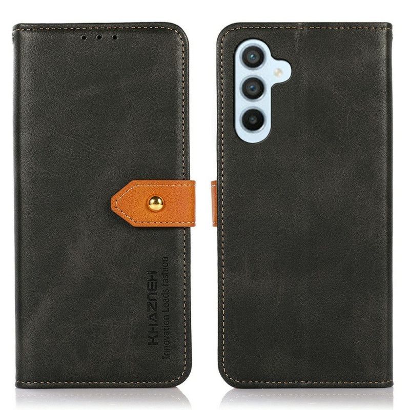 Housse Samsung Galaxy A17 4G / 5G Fermoir Doré KHAZNEH