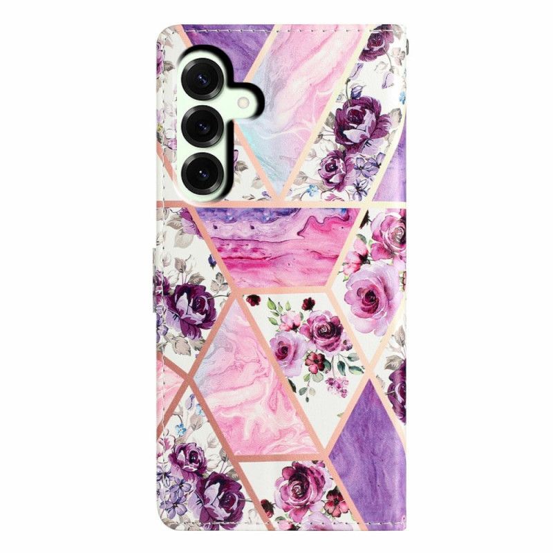 Housse Samsung Galaxy A17 4G / 5G Fleurs Violettes