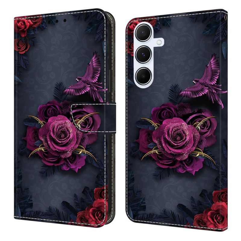 Housse Samsung Galaxy A17 4G / 5G Fleurs Violettes