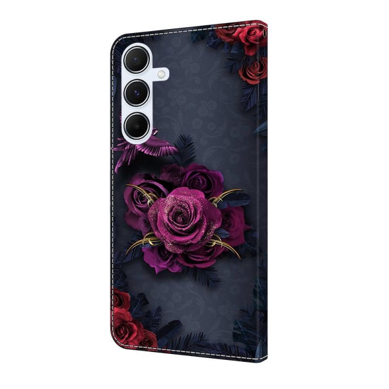 Housse Samsung Galaxy A17 4G / 5G Fleurs Violettes