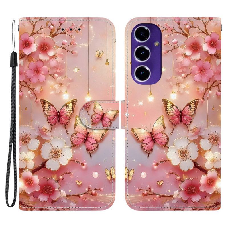 Housse Samsung Galaxy A17 4G / 5G Florale Rouge