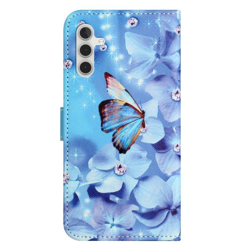 Housse Samsung Galaxy A17 4G / 5G Motif Fleurs et Papillons