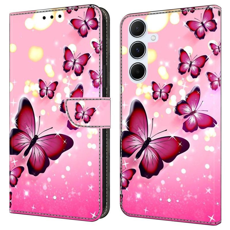 Housse Samsung Galaxy A17 4G / 5G Papillon Roses