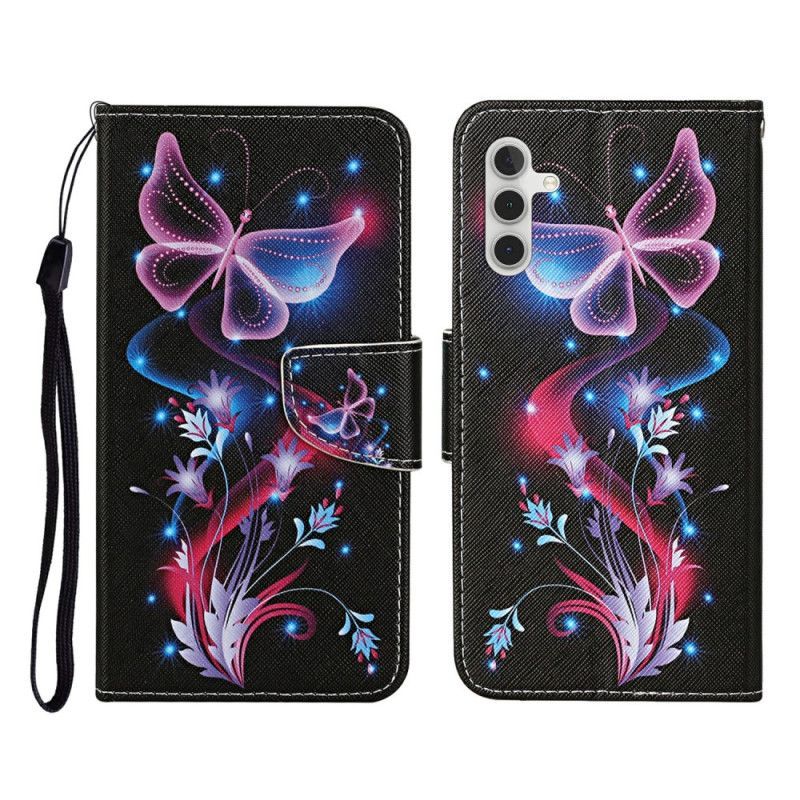 Housse Samsung Galaxy A17 4G / 5G Papillons Lumineux