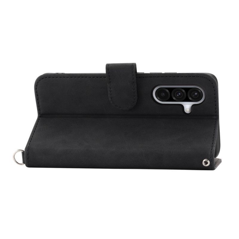 Housse Samsung Galaxy A17 4G / 5G Portefeuille Effet Daim Dentelle