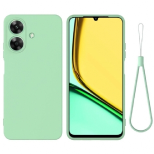 Coque Realme Note 60 Silicone Liquide à Lanière