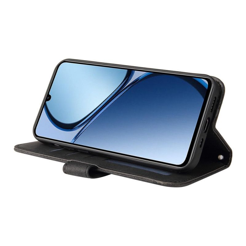 Housse Realme 60 Effet Daim Rivet Décoratif