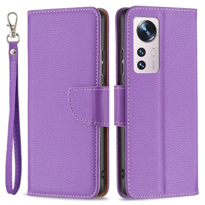 Étui folio Xiaomi 12 / 12X effet cuir grainé