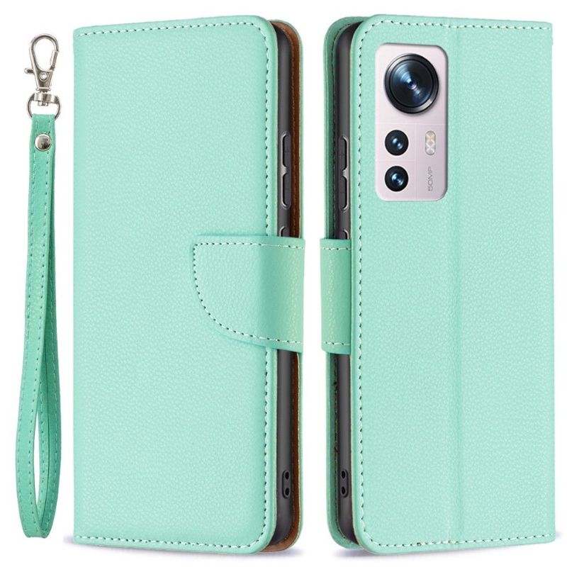 Étui folio Xiaomi 12 / 12X effet cuir grainé