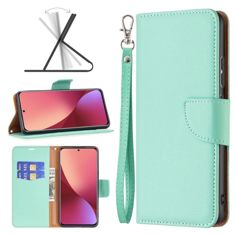 Étui folio Xiaomi 12 / 12X effet cuir grainé