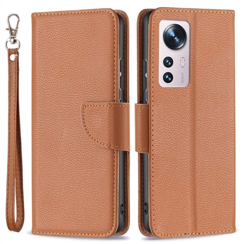 Étui folio Xiaomi 12 / 12X effet cuir grainé