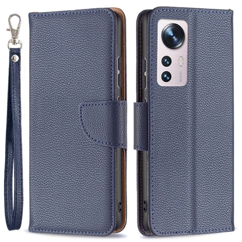 Étui folio Xiaomi 12 / 12X effet cuir grainé