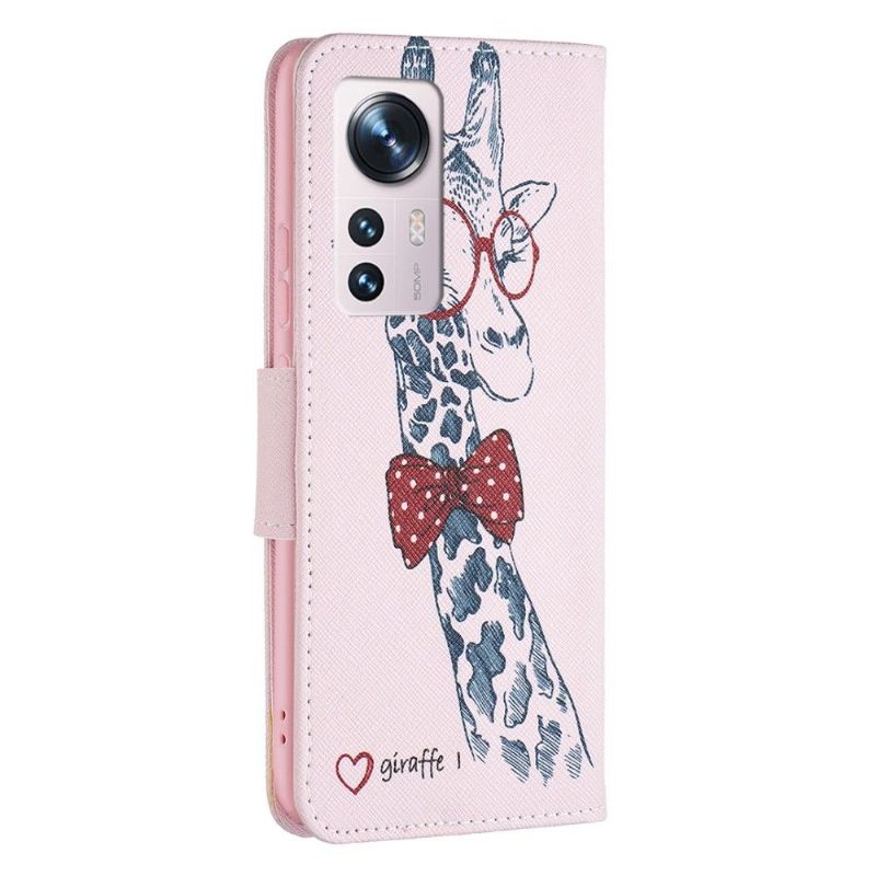 Housse Xiaomi 12 / 12X girafe avec lunettes