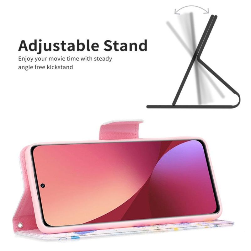Housse Xiaomi 12 / 12X papillon et marguerites