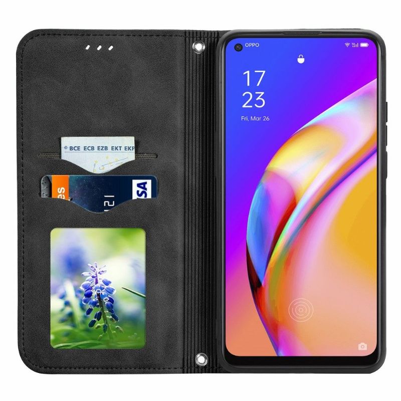 Housse Oppo A94 5G Business Rétro