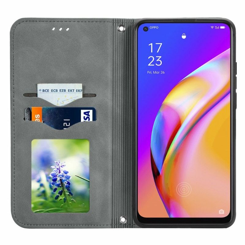 Housse Oppo A94 5G Business Rétro