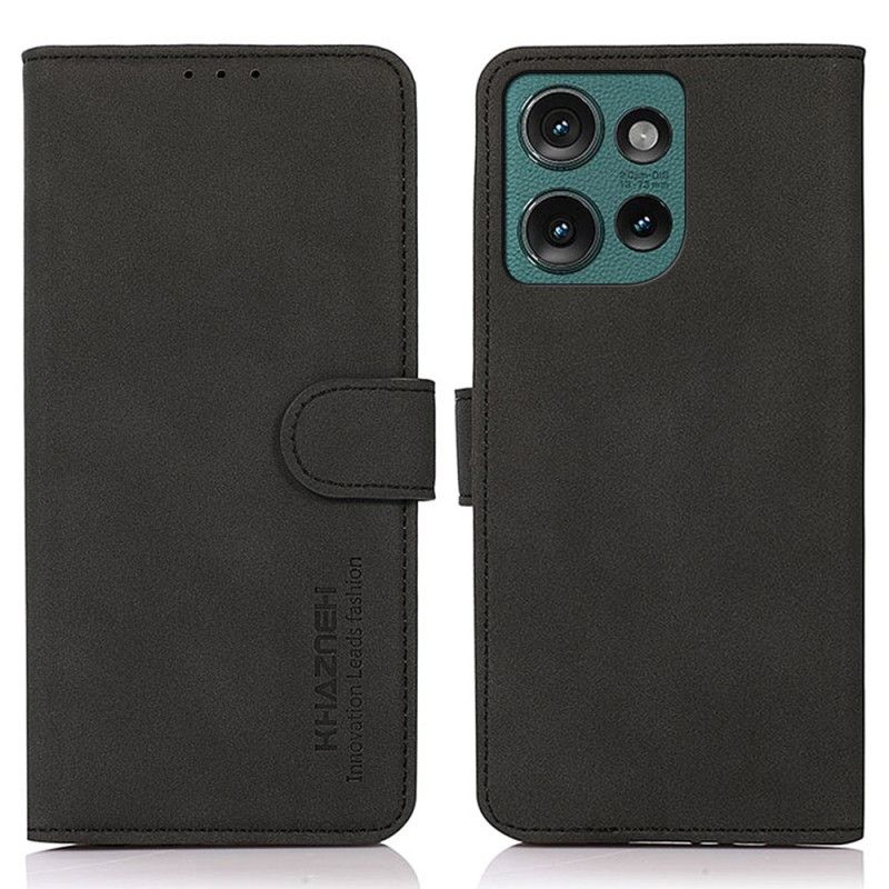Housse Motorola Edge 50 Neo Effet Daim KHAZNEH
