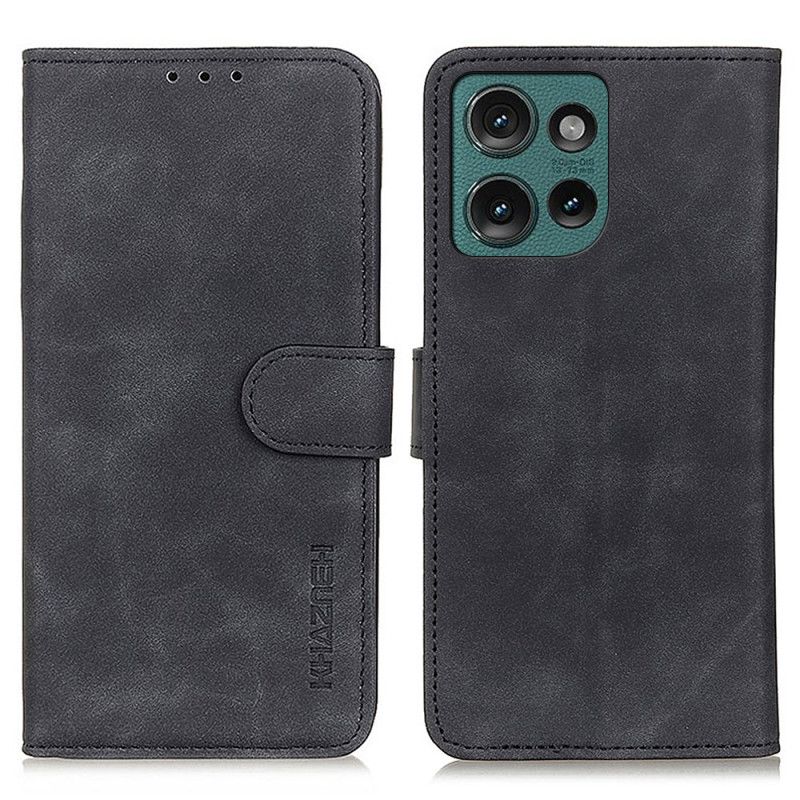 Housse Motorola Edge 50 Neo Effet Daim KHAZNEH