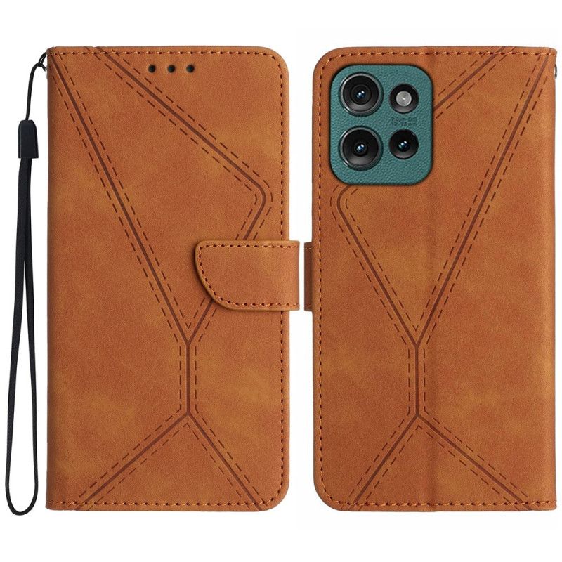 Housse Motorola Edge 50 Neo Lignes et Tirés