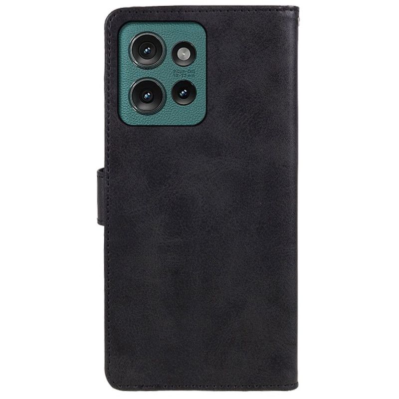 Housse Motorola Edge 50 Neo Simili Cuir Uni