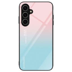 Coque Samsung Galaxy S24 FE Verre Trempé Dégradé Rose Bleu