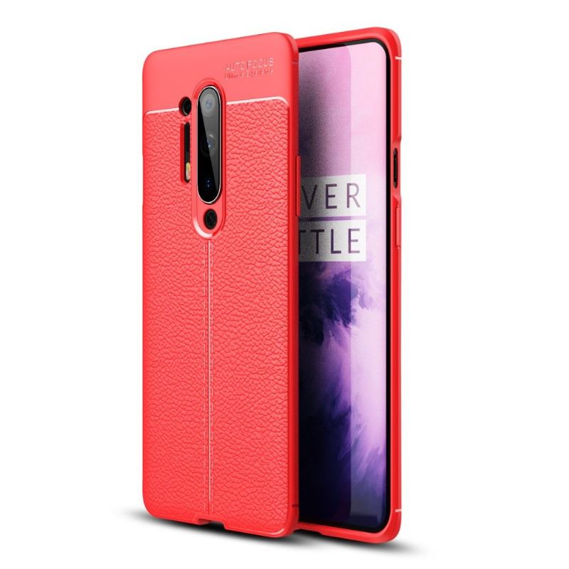 Coque OnePlus 8 Pro Gel Finition Simili Cuir