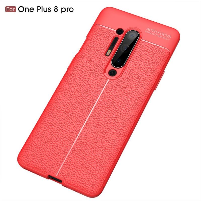 Coque OnePlus 8 Pro Gel Finition Simili Cuir