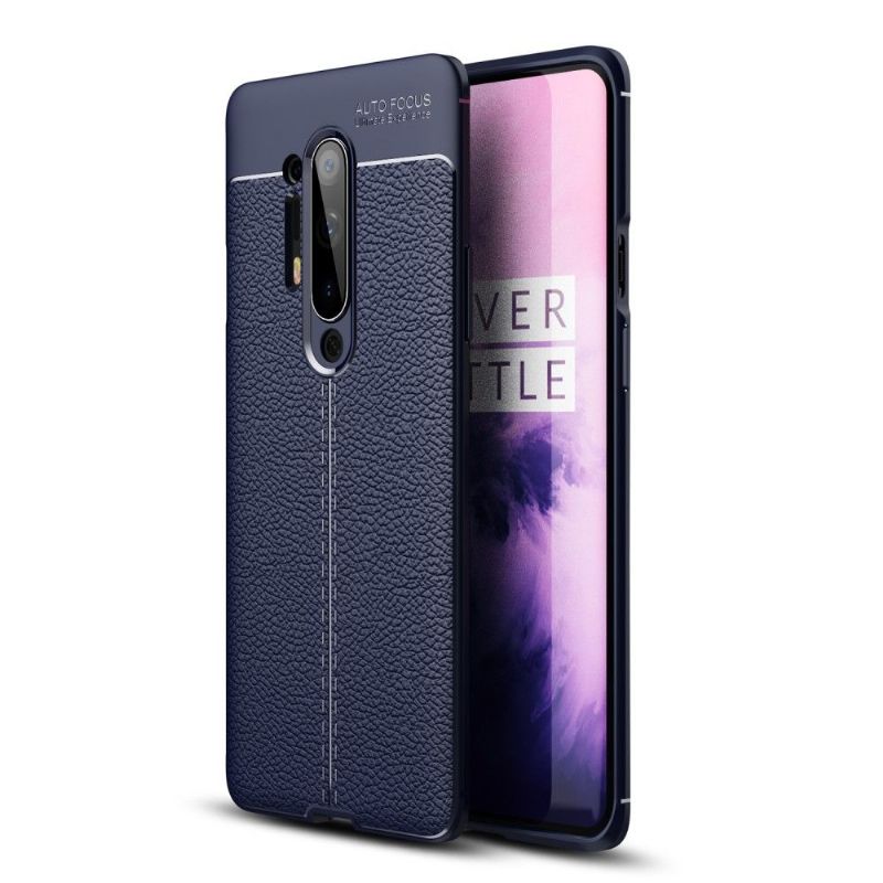 Coque OnePlus 8 Pro Gel Finition Simili Cuir