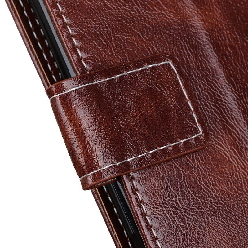 Étui OnePlus 8 Pro effet cuir luxueux coutures