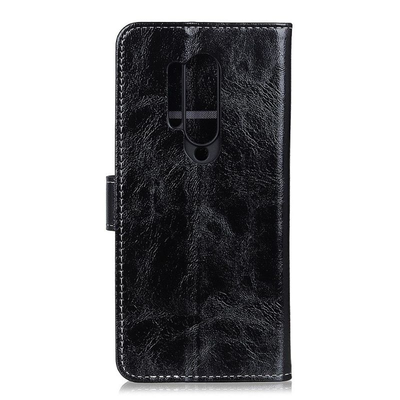 Étui OnePlus 8 Pro effet cuir luxueux coutures