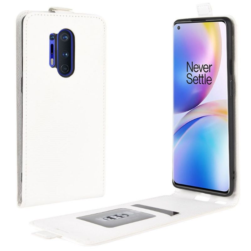 Étui OnePlus 8 Pro simili cuir avec rabat verticale