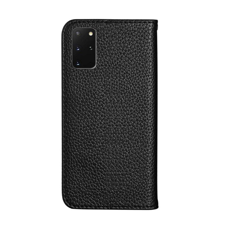 Flip cover Samsung Galaxy S20 Plus simili cuir grainé