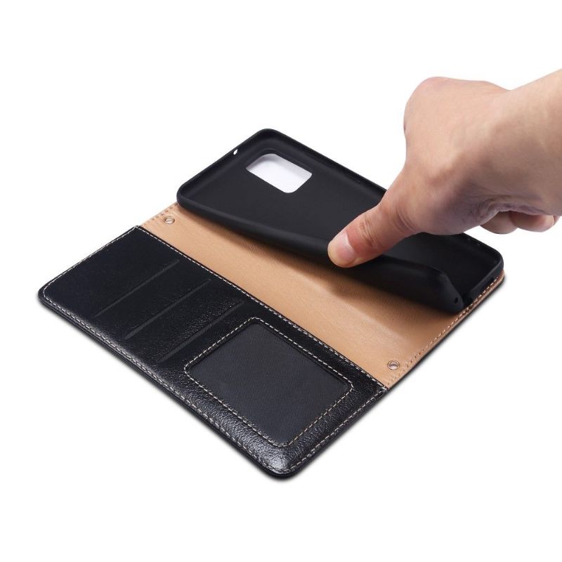 Housse Samsung Galaxy S20 Plus cuir premium coutures