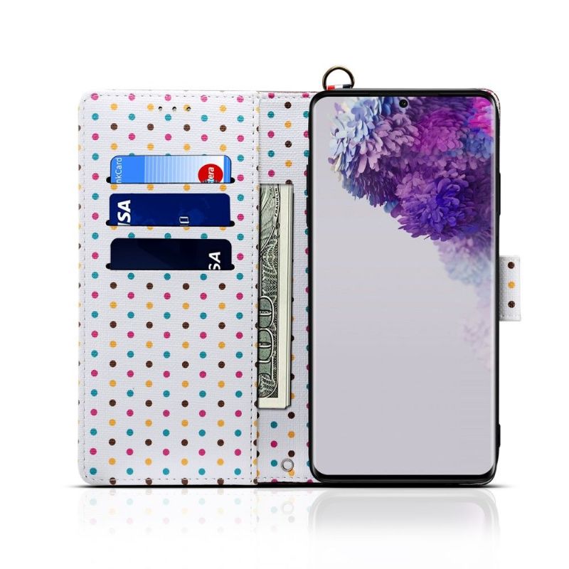 Housse Samsung Galaxy S20 Plus Motifs Pois Rétro